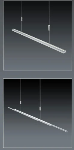 BANKAMP LED Balkenpendel LIGHTLINE II nickelfarbig