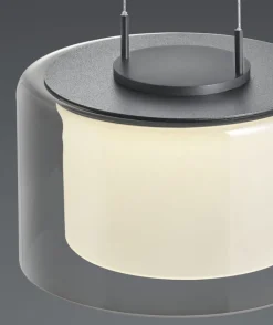 BANKAMP LED Balkenpendel GRAND SMOKE 3-flammig anthrazit eloxiert