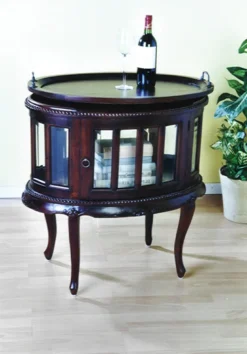 Barschrank 72 x 77 cm Akazie massiv