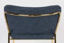 QUARTIER Barstuhl JOLIEN 2er Set dunkelblau