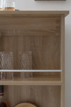 Bartisch 60 x 120 cm braun