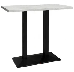 Bartisch JARO 120 x 70 cm weiß/schwarz matt