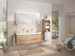 b.collection Spiegelschrank BRIGHT 140 cm Eiche Natur