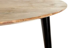 Beistelltisch ø 50 cm Akazie massiv/schwarz