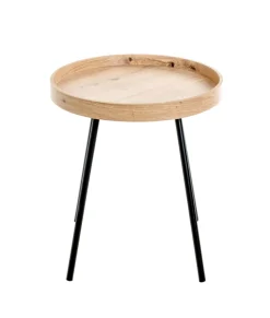 Beistelltisch 40 x 40 cm braun/schwarz