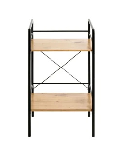 Beistelltisch 34 x 27 cm braun/schwarz