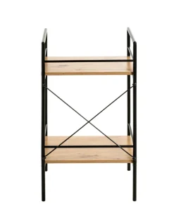 Beistelltisch 34 x 27 cm braun/schwarz