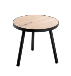 Beistelltisch 40 x 40 cm braun/schwarz