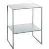 Beistelltisch 45 x 35 cm grau