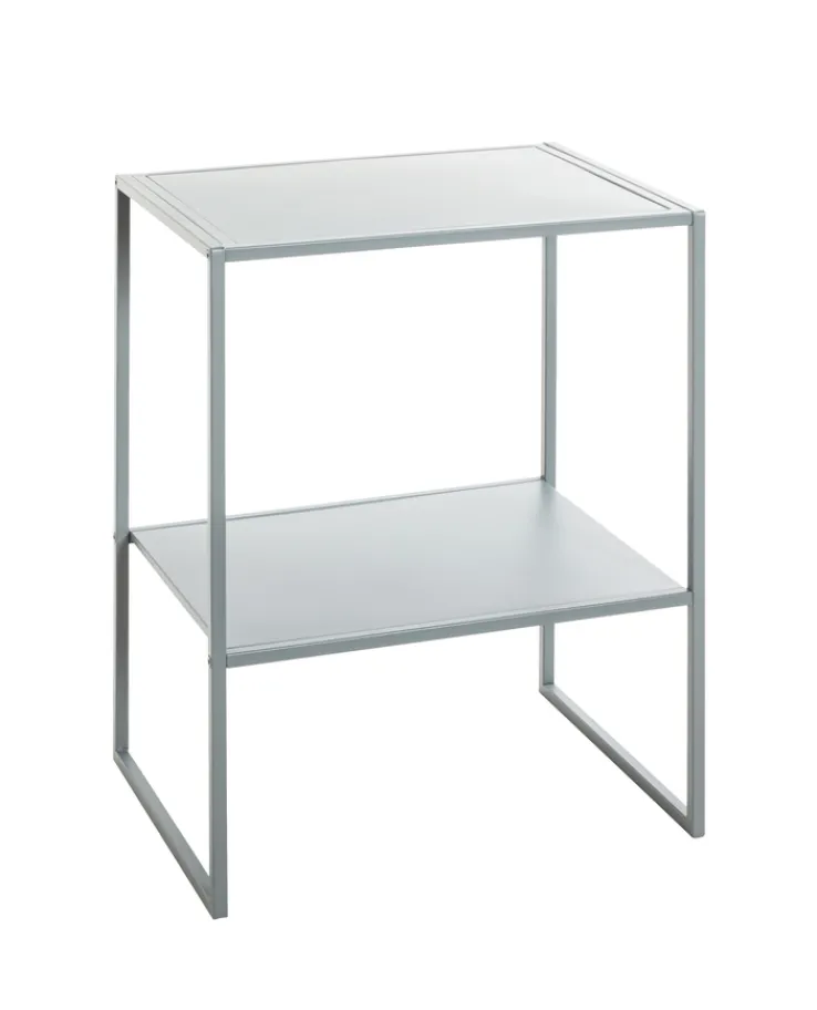 Beistelltisch 45 x 35 cm grau