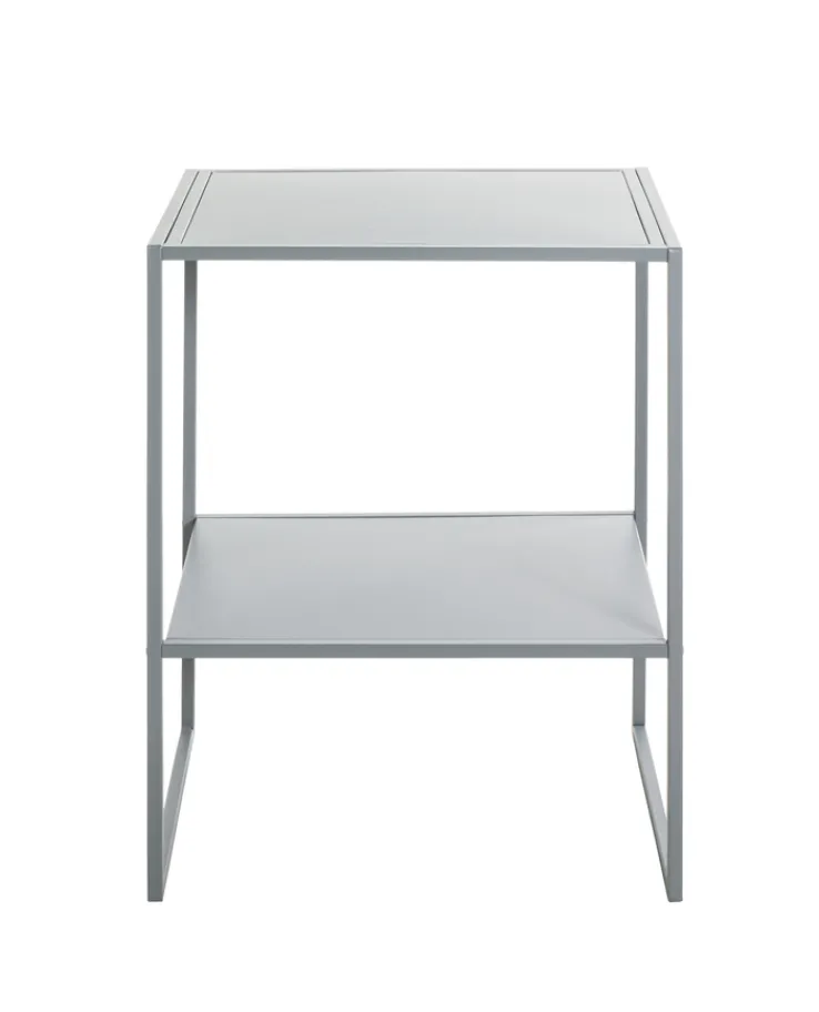 Beistelltisch 45 x 35 cm grau