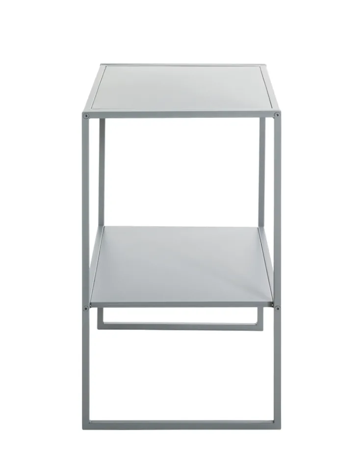 Beistelltisch 45 x 35 cm grau