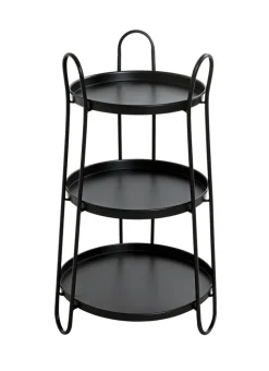 Beistelltisch 43 x 43 cm schwarz