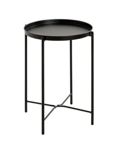 Beistelltisch 50 x 50 cm schwarz