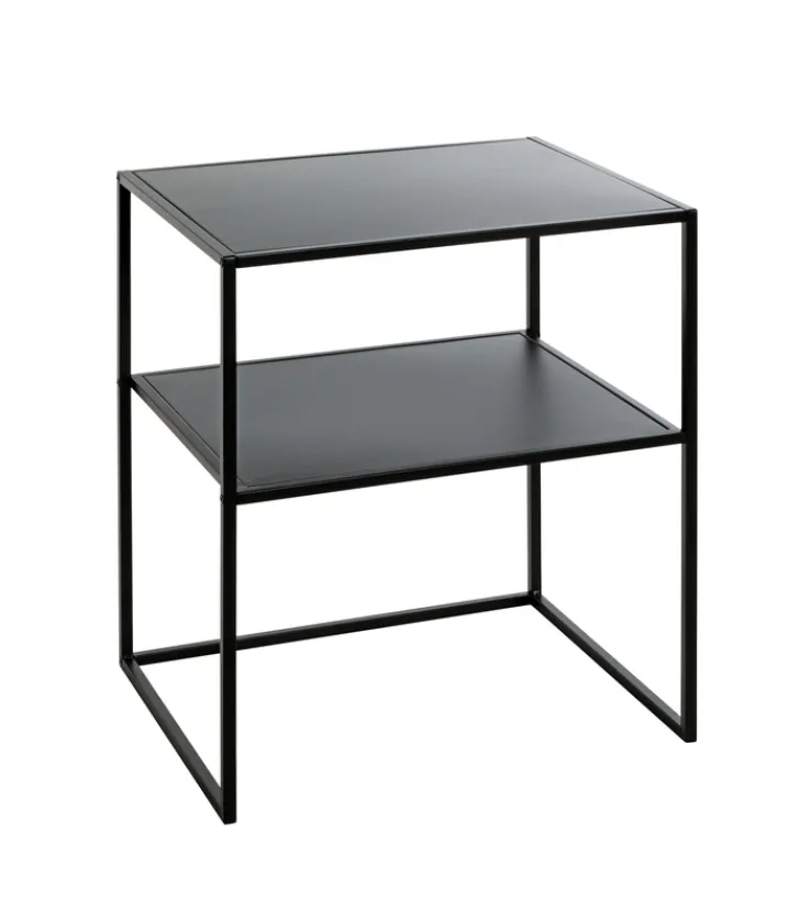Beistelltisch 50 x 40 cm schwarz