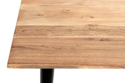 Beistelltisch 46 x 41 x 46 cm Akazie massiv natur/schwarz