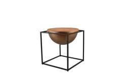 Beistelltisch CELINA 42 x 47,5 cm braun schwarz