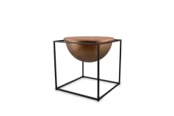 Beistelltisch CELLI 53 x 53 cm braun/schwarz