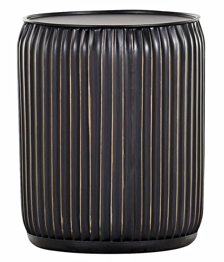 Beistelltisch CRISS & CROSS 36 x 46 cm schwarz beige