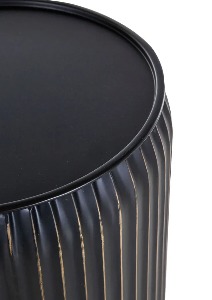 Beistelltisch CRISS & CROSS 36 x 46 cm schwarz beige