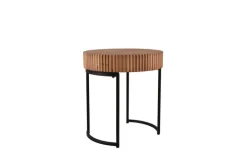 Beistelltisch DARIA 40 x 45 cm braun schwarz