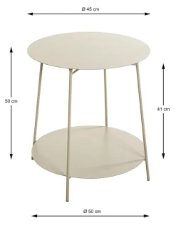 Beistelltisch ENNO2 kaschmirgrau 50 x 50 x 45 cm