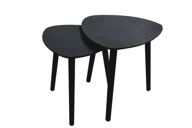 Beistelltisch 2er Set schwarz