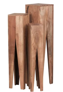 Beistelltisch 3er-Set Akazie