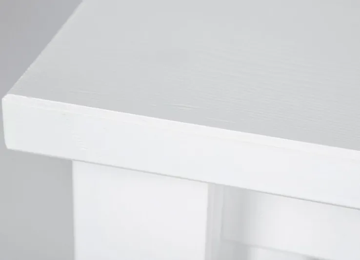 Beistelltisch HOLGER 45x55x45 cm Massivholz weiß