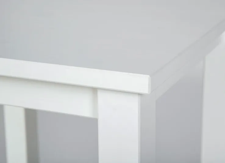 Beistelltisch HOLGER 45x55x45 cm Massivholz weiß