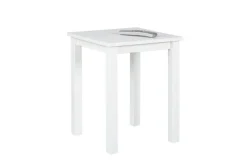 Beistelltisch HOLGER 45x55x45 cm Massivholz weiß