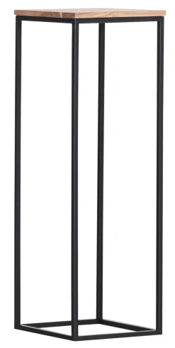 QUARTIER Beistelltisch JAMIE 2-teilig Akazie massiv/ schwarz