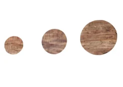 QUARTIER Beistelltisch JAY-JAY 3er Set braun/ schwarz