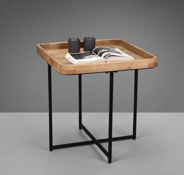 Beistelltisch JENNY 57 x 57 cm braun/ schwarz