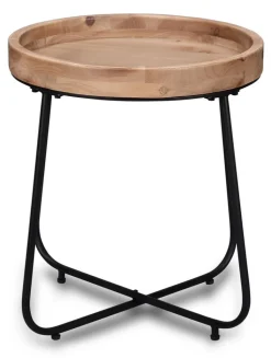 Beistelltisch JIL 52 x 48 cm braun/ schwarz