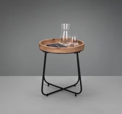 Beistelltisch JIL 52 x 48 cm braun/ schwarz