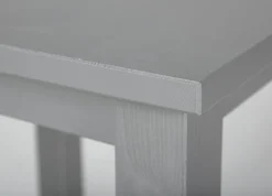 Beistelltisch LENNART 45x55x45 cm Massivholz grau