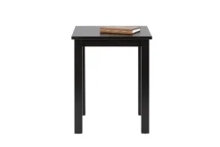 Beistelltisch MICHAEL 45x55x45 cm Massivholz schwarz