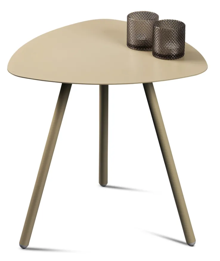 QUARTIER Beistelltisch MIRA 2 50x50 cm cremeweiß