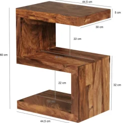 Beistelltisch MUMBAI 44,5 x 30 cm Sheesham