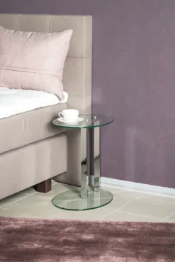 Beistelltisch oval ARTUR 2 45 x 35 cm Glas