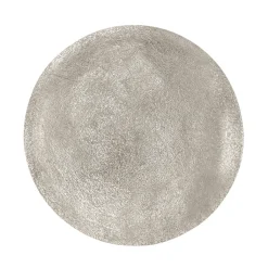 Beistelltisch PADMA 60 x 60 cm silberfarbig/schwarz