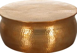 Beistelltisch rund 75 cm Goldfarbig