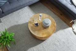 Beistelltisch rund 75 cm Goldfarbig