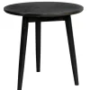 QUARTIER Beistelltisch rund FABIO 50 cm Eiche schwarz