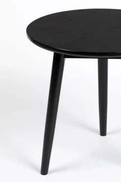 QUARTIER Beistelltisch rund FABIO 50 cm Eiche schwarz
