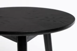 QUARTIER Beistelltisch rund FABIO 50 cm Eiche schwarz