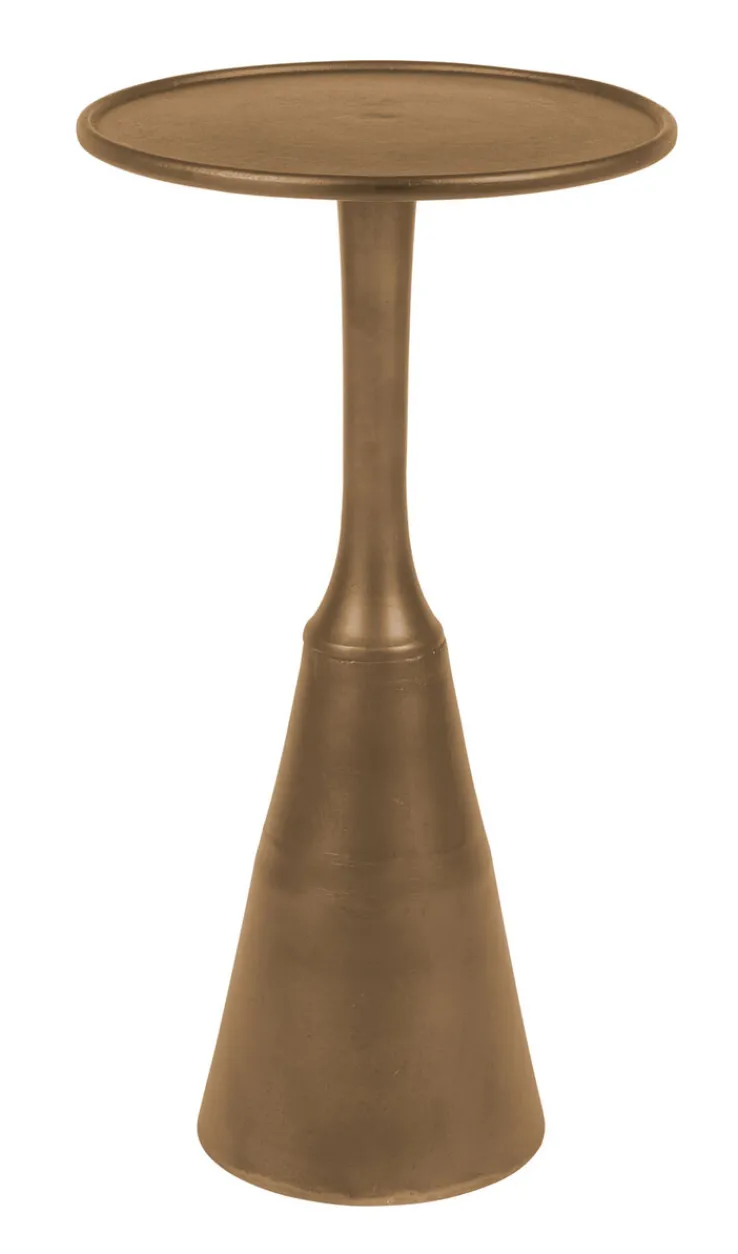 QUARTIER Beistelltisch SERGIO messingfarbig