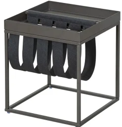 Beistelltisch TILL 35 x 40 cm Metall Anthrazit