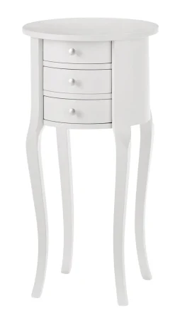 Beistelltisch VISTA 35 x 68 cm weiß